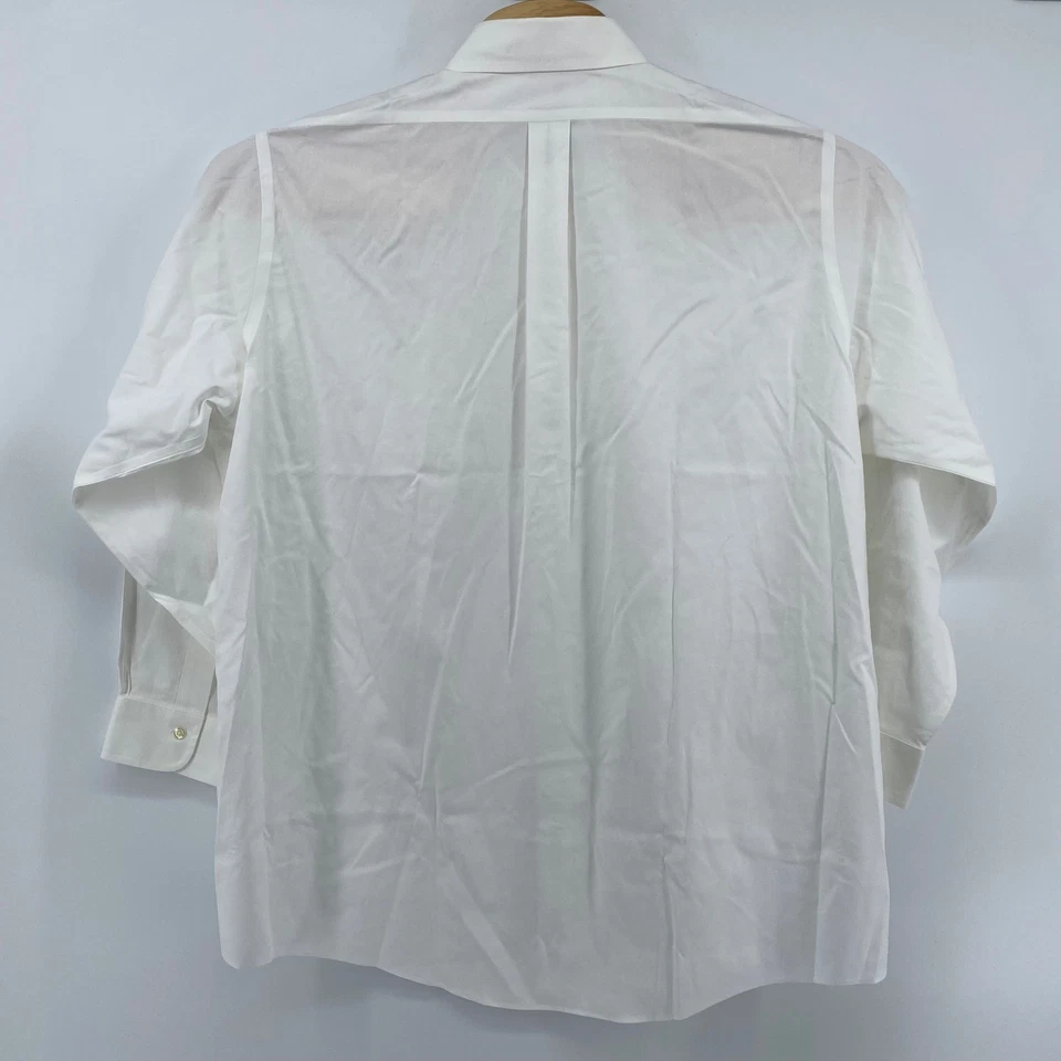 Brooks Brothers Traditional Fit White Button Down Shirt Mens 17-33 New - Image 3 of 4