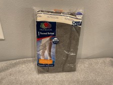 Fruit Of The Loom Charcoal Gray Thermal Long Johns Bottoms 2X 2XL NOS 2009