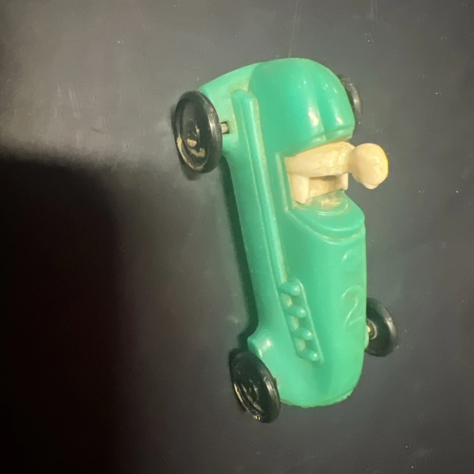 Vintage 1950’s Pyro Green Hard Plastic Soap Box Supersonic Race Car W Driver #3 - Image 2 of 4