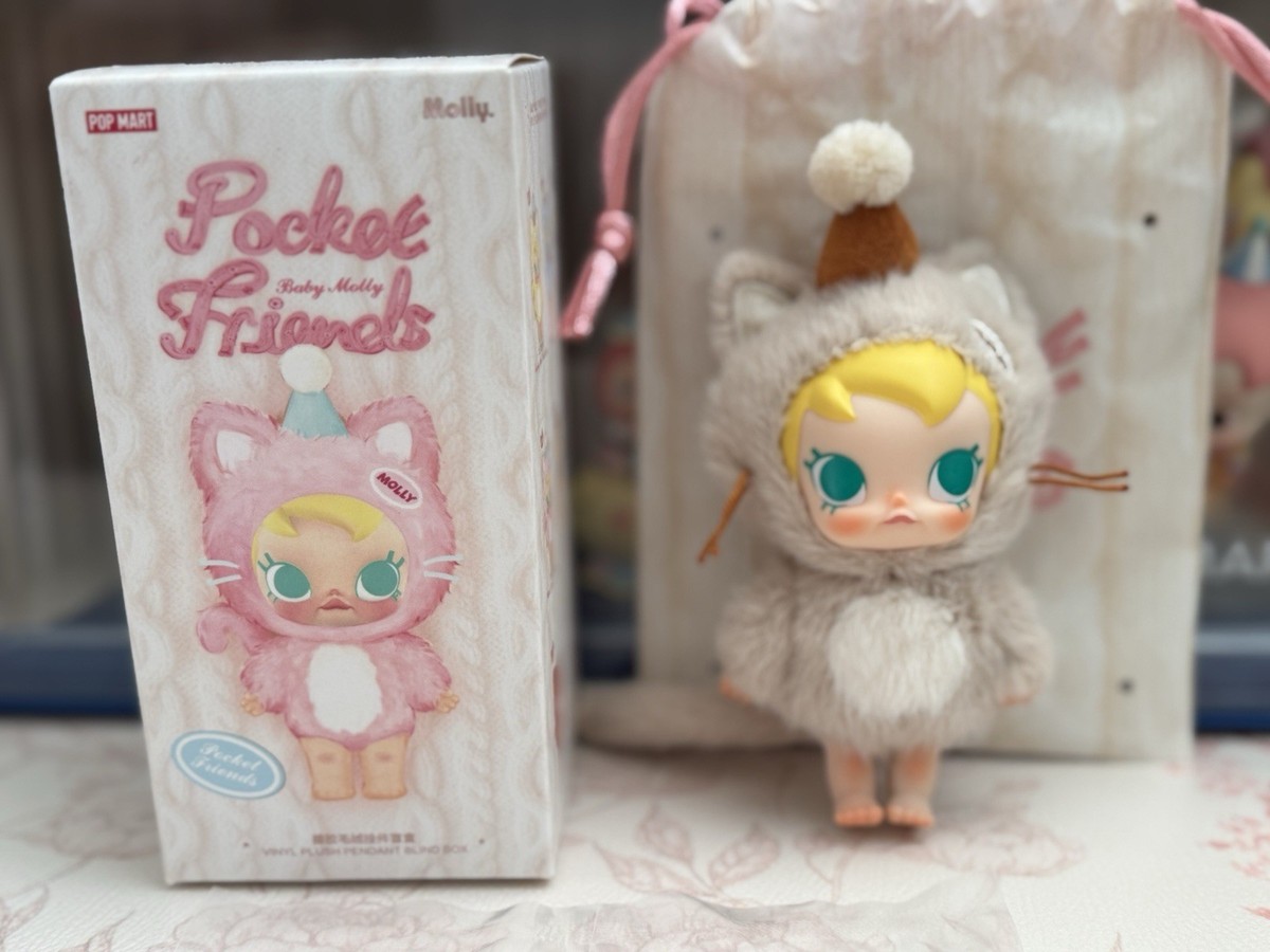 アイドル POP MART Pocket Friends Baby Molly Baby Molly Pocket Friends Series-Vinyl Plush Pendant Blind