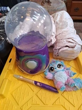 Magic Mixies Magical Misting Crystal Ball with Interactive 8 inch Blue Plush Toy