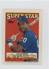 1988 Super Star Sticker Back Cards Frank White Tom Glavine Dave Schmidt HOF 0au4