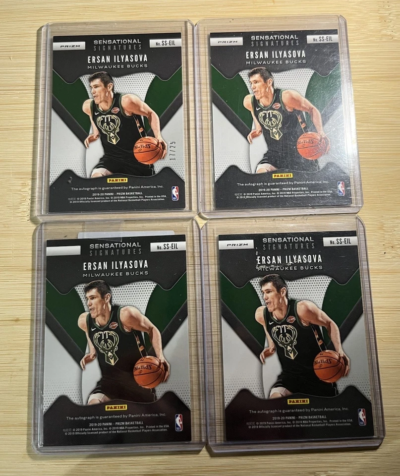 Panini Prizm 2019-20 - Sensational Signatures Ersan Ilyasova verde/25 (los 4) Foto 2 de 2