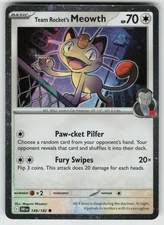 Pokemon Team Rocket's Meowth (Cosmos Holo) Common Holo Miscellaneous Cards & Pro