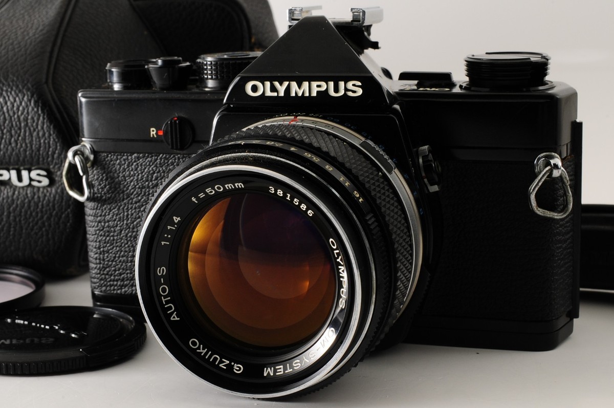 OLYMPUS OM1 zuiko auto-s 50mm f1.4 美品完動品 Meter Works!【NEAR MINT】Olympus OM-1 Black F.Zuiko Auto-S 50mm f1