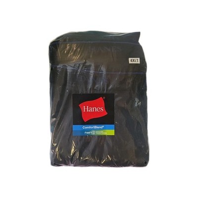 Hanes comfortBlend FreshIQ Boxer Briefs 4XLT Black Big & Tall odor protection