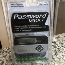 RecZone Password Vault 580 Secure Electronic Storage Organizer 400 Accounts PIN