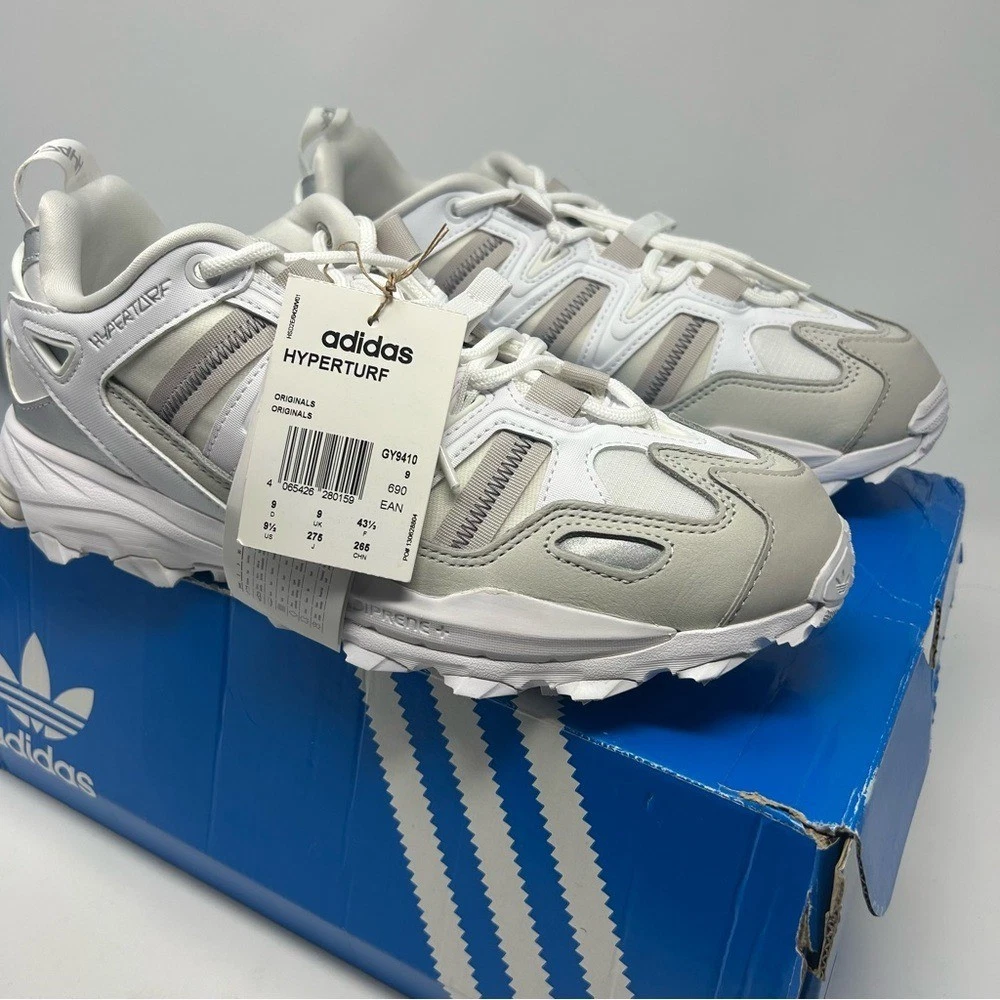 Adidas Hyperturf White Silver Metallic for sale | eBay