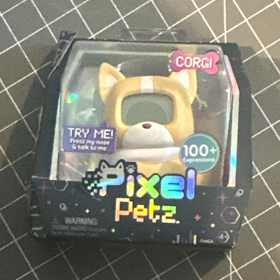 Pixel Petz Corgi Interactive Electronic Pet Toy w/ 100+ Expressions