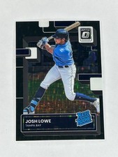 2022 Donruss Optic Baseball Josh Lowe Black Stars 95/149 Rated Rookie Rays RC 55