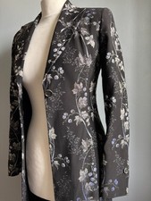 KAREN MILLEN longline Jacket 6 8 Coat jacquar...