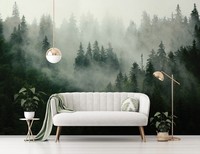 Consalnet Foto-Tapete Wald Wandbilder, 368X254 Cm, 144X100 Inch, GrüN