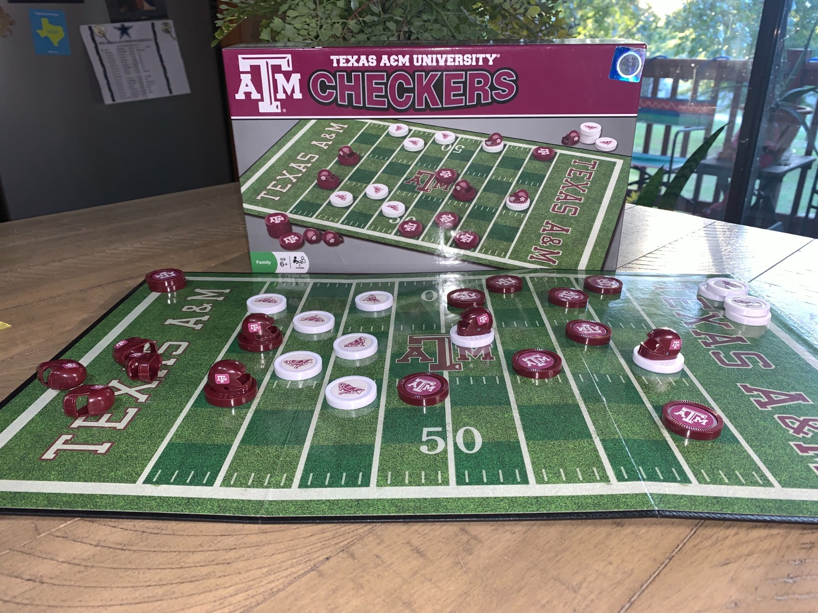 Board Football Helmet Kings Aggies Fan Gift