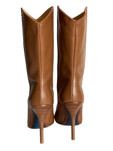 Bota de Vestir Lucchese Clarissa Western Talla 6.5 Equipaje Cuero Punta Media Pantorrilla - Imagen 3 de 19