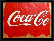 MARIO SCHIFANO-  SERIGRAFIA MATERICA SU CARTA DA PACCHI cm. 60 x 80