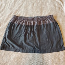 Columbia Womens Grey Hiking Athletic Skort Built-in Shorts Pockets Size Large