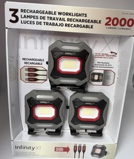 Infinity 2000l Cree Work 3pk 18hrs 5 Modes Magnetic Powerbank Rechargable