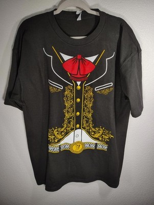 Mariachi Graphic Print Black Shirt Mens xL Mexican Folklorico Ethnic Musical