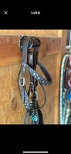 Martin Breastcollar And Headstall Chocolate Leather Soft And Supple Horse Size