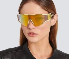 NEW BALMAIN SUNGLASSES BPS-138B GOLD UNISEX EYEWEAR BALMAIN