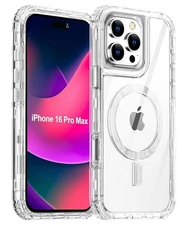 AICase for iPhone 16 Pro Max Case,Clear Built 16 Max, Clear with Magsafe 