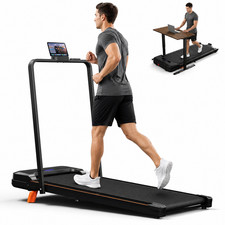 3 in 1 Walking Pad with Handle Incline, Portable Treadmill for Home Office