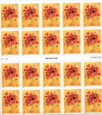 Scott 3898 - Love . Pane Of 20. MNH. OG.    #02 3898p20