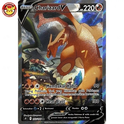 Charizard V S9 103/100 SR SA Alternate Art Star Birth Pokemon TCG Indonesia