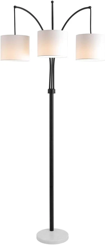 Lámpara de pie FLL4070A Prina 3 luces bronce 80 pulgadas (bombillas LED incluidas), cromada Foto 4 de 4