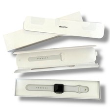 Apple Watch Series 3 - 38mm Silver Aluminum Case/White Sport Band In Box Mint