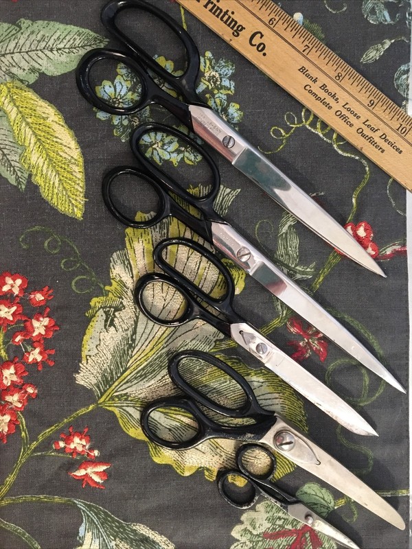 Vintage Antique Scissors Shears Kleencut Betacut Italy Various Styles 5 Pair Lot