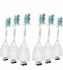 6 Pack Philips Sonicare Replacement Toothbrush Heads for e-Series - Green