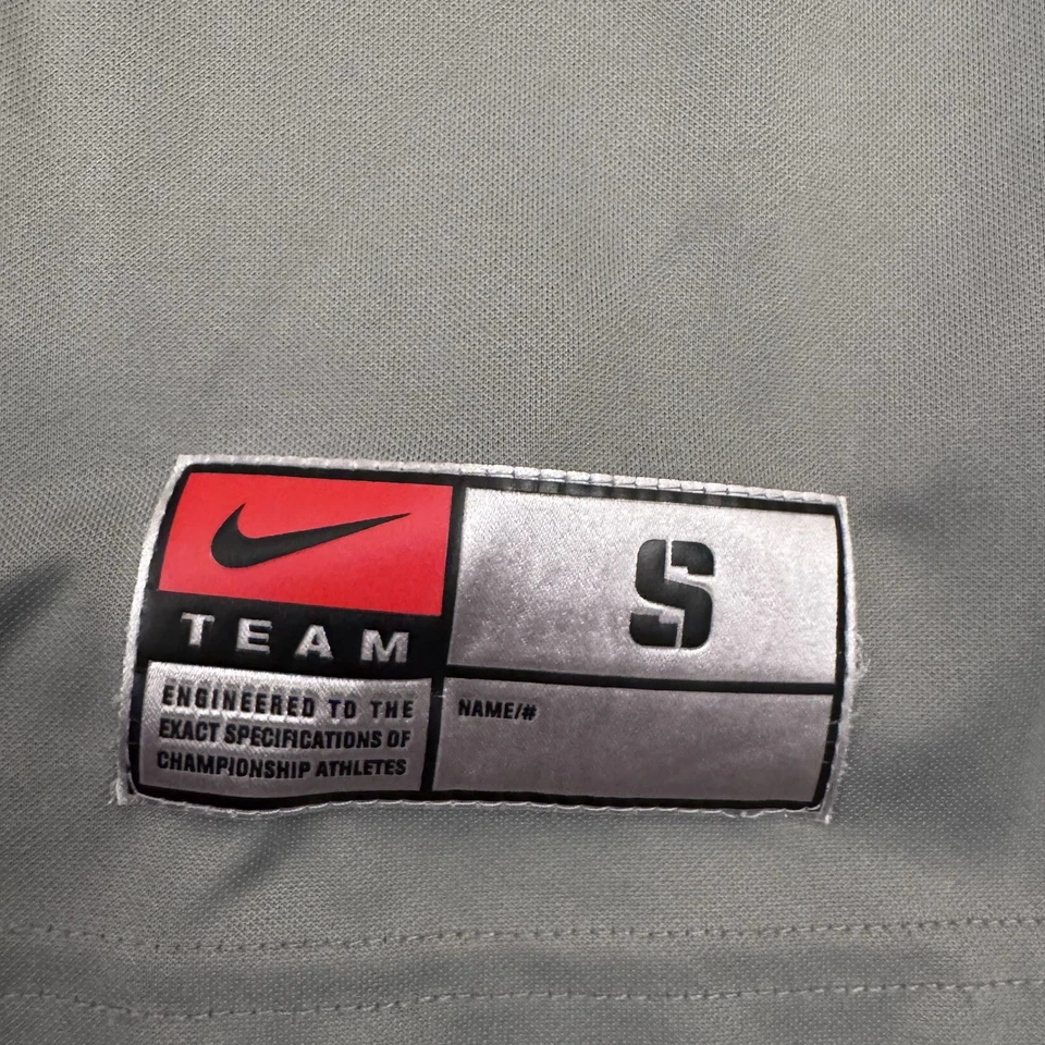 Camiseta deportiva de los Ohio State Buckeyes para hombre pequeña gris #1 Land of Wolves 2017 Nike Foto 2 de 4