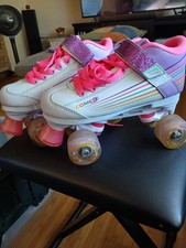 Girls Pacer Comet Roller Skates US size 4 adjustable very good condition