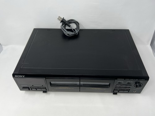 Sony TC-WE405 Hi-Fi Stereo Dolby Doppio Doppiaggio Cassette Deck Lettore Testato - Foto 4 di 11