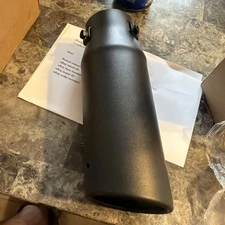 Car Exhaust Tip Muffler Tail Pipe Coating Stainless Steel Black Fit 1.4"-2.5"