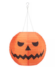 IKEA KUSTFYR Lampada a sospensione LED zucca a batteria 30 cm (11 3/4") NUOVO