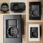 BTICINO LIVING CLASSIC SCHUKO SIEMENS BIPASS SOCKET used and new and PLATES