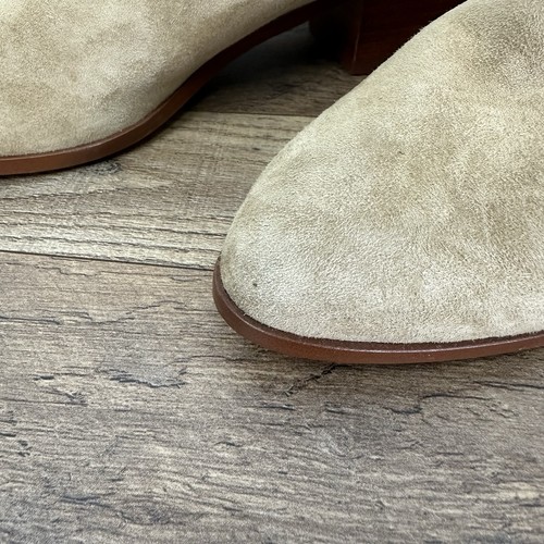 J. Crew Walker Suede Tan Booties Side Zip Ankle Boots AA520 Women's Shoe Siz 8.5 - Picture 9 of 15