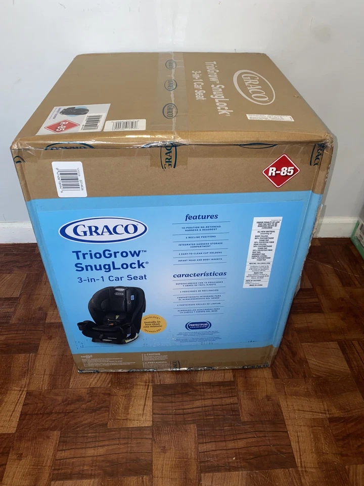 Asiento de coche convertible 3 en 1 Graco TrioGrow SnugLock, Warren, negro Foto 4 de 4