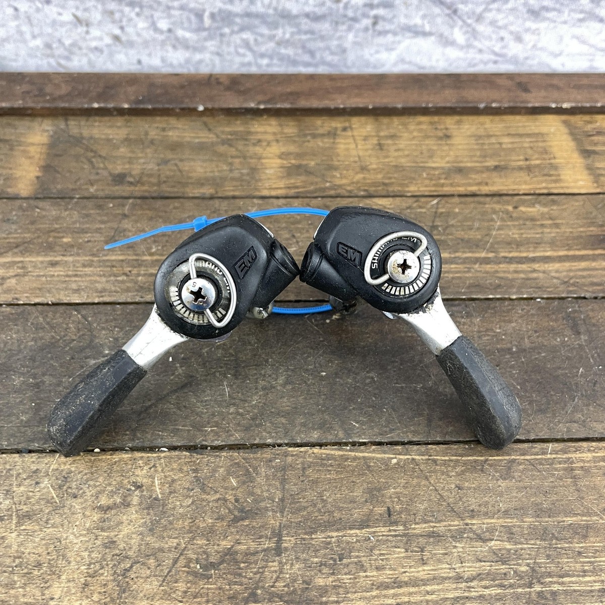 Vintage Shimano SL-MT50 Thumb Shifters Pair 6-Speed Mountain