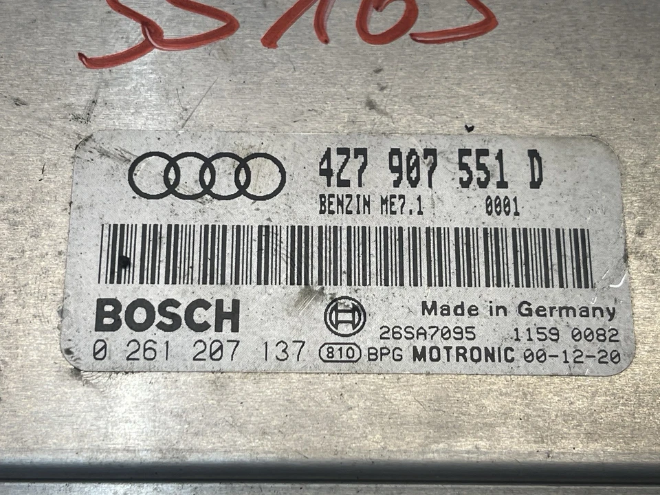 Centralina motore Audi A6 4B 2.7 Bi Turbo 250cv ARE 4Z7907551D #35163 - Immagine 3 di 3