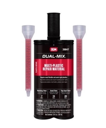 SEM 39847 Multi-Plastic Repair Material 7oz Cartridge Gray
