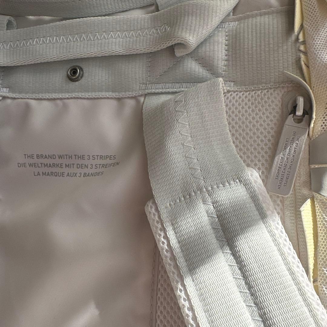 adidas White Geometric Pattern Backpack - image 6