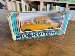 Miniature Voiture Novoexport URSS – Moskvitch 412 A2 – Échelle 1:43 – Jaune