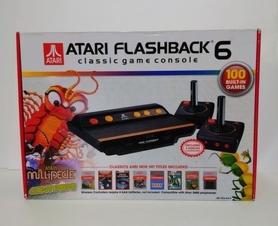 Atari 2600 Flashback 6 Classic Video Game Home Console With 100 Built In Games
