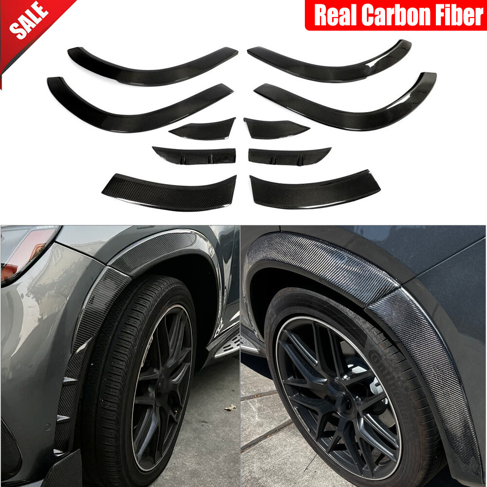 Real Carbon Fender Flare Wheel Arch Covers For Mercedes Benz GLE53