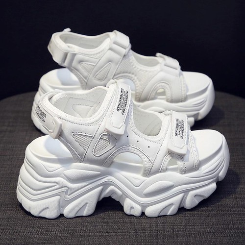 Fujin 8cm Women Sandals Platform Thick Chunky Shoes Platform Ins Casual Summer - Picture 17 of 26