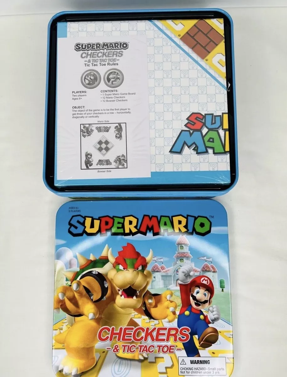 CHECKERS & TIC TAC TOE: Super Mario vs. Bowser – The Op Games