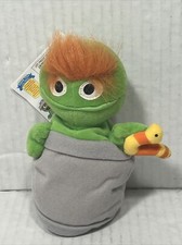 Tyco Sesame Street Beans Jim Henson Oscar the Grouch Stuffed Plush 6" 1997